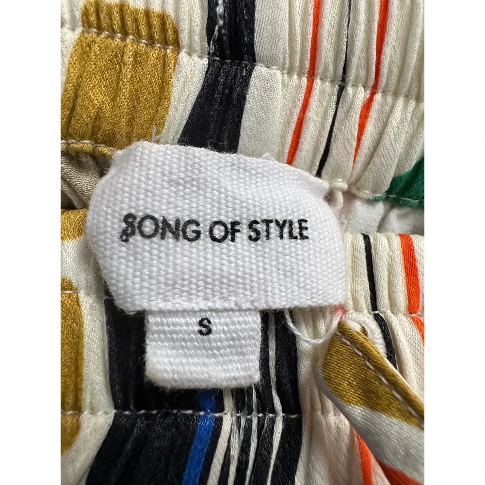 Song of Style Oliver Short Multi Geo Scarf Geometric Print Silky Satin Revolve